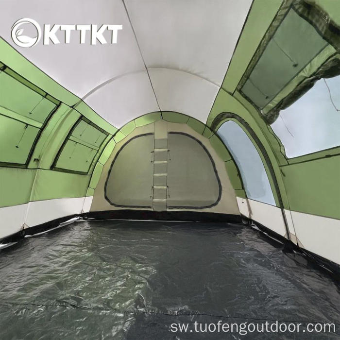 14.6kg Green Outdoor Camping Nafasi Kubwa ya Hema